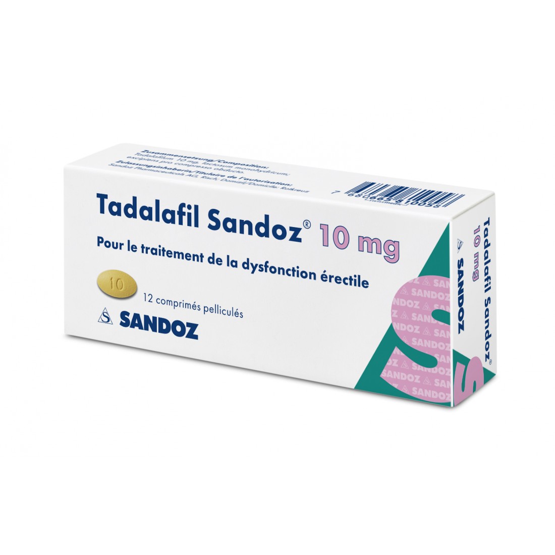 Tadalafil 10 mg boîte de 8